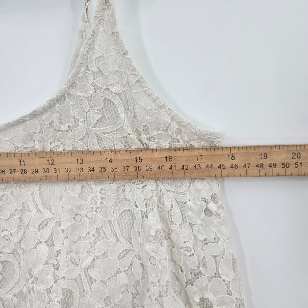 Arden B Women Y2K Boho Coastal Cowgirl Festival Romantic Lace Scalloped Hem L - Picture 8 of 9